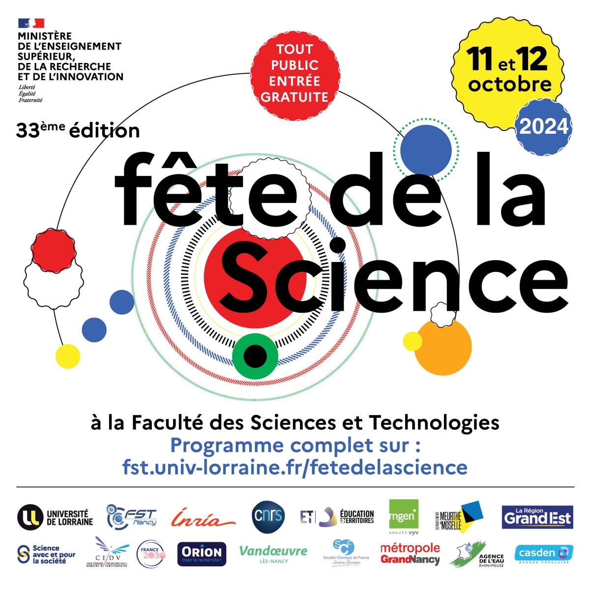 Village des Sciences 2024 à la Faculté des Sciences et Technologies