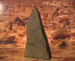 Zagami, une météorite martienne tombée en 1962 au Niger.