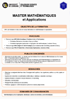 Master Mathématiques et Applications